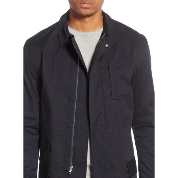 BLDWN Decker Regular Fit Water Repellent Jacket Very Dark Navy - Picture 5 of 14